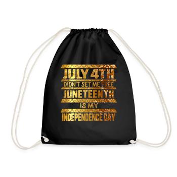 Juneteenth est mon jour de l’indépendance Le 4 juillet n’a pas - Sac de sport léger - noir - Devant