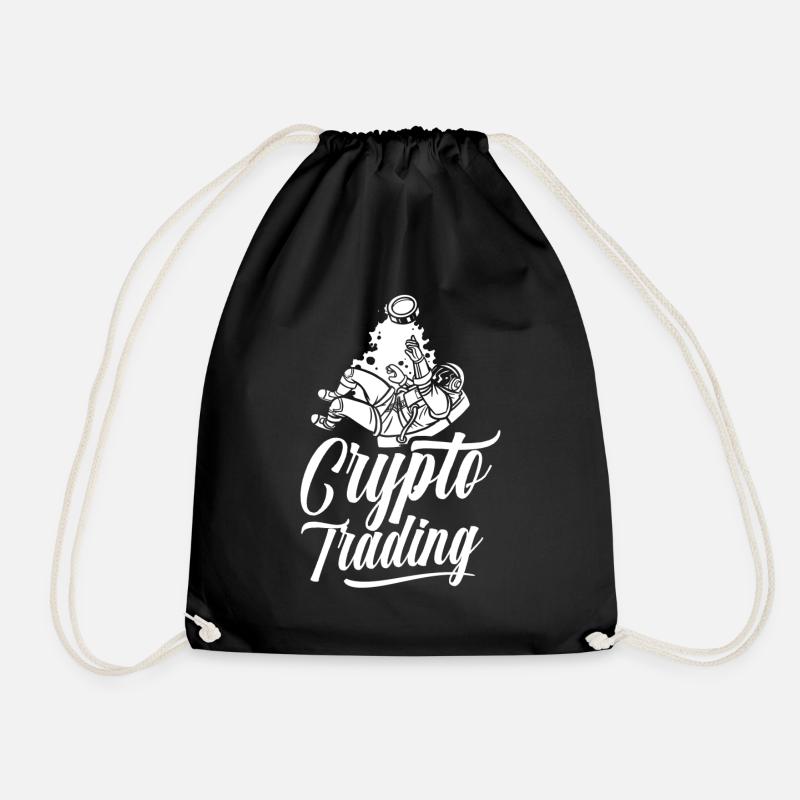 Krypto Handel Crypto Trader Traden Trading - Turnbeutel - Schwarz