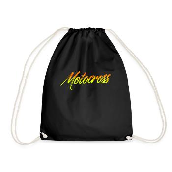 Motocross - Drawstring Bag - black - Front