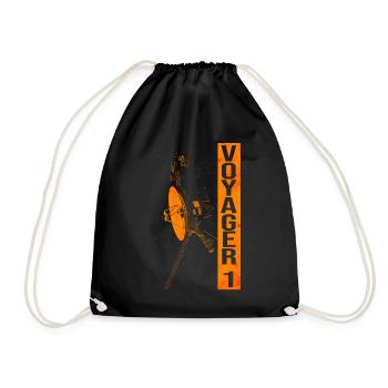 Voyager Space Probe - Drawstring Bag - black - Front