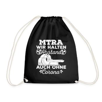 MTRA Medizinisch-Technischer Radiologie Mta - Turnbeutel - Schwarz - Vorne