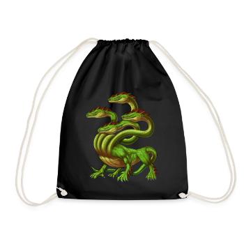 Greek Mythology Monster Hydra - Drawstring Bag - black - Front