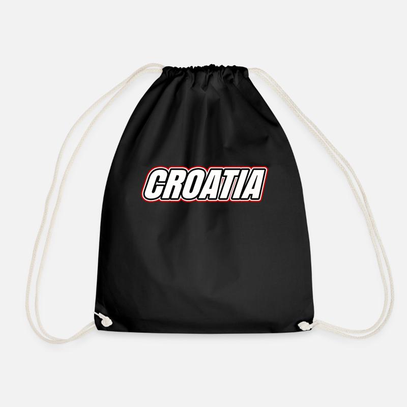 Kroatien Hrvatska Croatia Jugo Geschenk Balkan - Turnbeutel - Schwarz