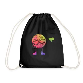 Terre Dab Danse Cool Planète Dabbing Planète Dabbing - Sac de sport léger - noir - Devant