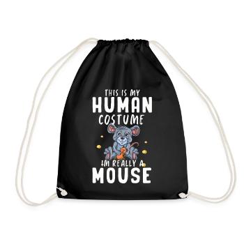 Souris Cadeau Souris Enfants Hommes Souris Conseils - Sac de sport léger - noir - Devant