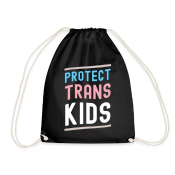 Trans Transgender Transsexual Gift Queer - Drawstring Bag - black - Front