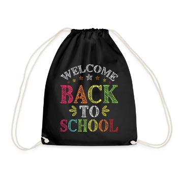 Bienvenue à l’école pour les élèves et les enseignants - Sac de sport léger - noir - Devant