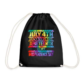 Juneteenth est mon jour de l’indépendance Le 4 juillet n’a pas - Sac de sport léger - noir - Devant