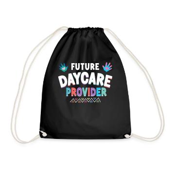 Childcare Daycare Provider Teacher - Drawstring Bag - black - Front
