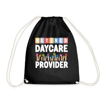 Childcare Daycare Provider Teacher - Drawstring Bag - black - Front