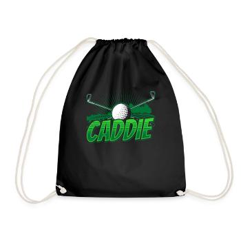 Caddie Beruf Golfen Golfer Golf - Turnbeutel - Schwarz - Vorne
