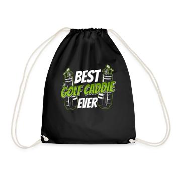 Bester Golf Caddie Aller Zeiten Golfen Golfer - Turnbeutel - Schwarz - Vorne