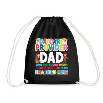 Childcare Daycare Provider Teacher - Drawstring Bag - black - Front