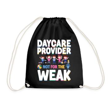 Childcare Daycare Provider Teacher - Drawstring Bag - black - Front