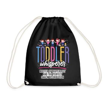 Childcare Daycare Provider Teacher - Drawstring Bag - black - Front
