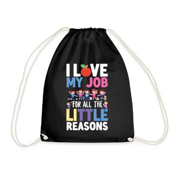 Childcare Daycare Provider Teacher - Drawstring Bag - black - Front