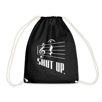 Fermata Compositeur de musique Écrivant un symbole musical - Sac de sport léger - noir - Devant