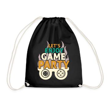 Design Party Game et Fun - Sac de sport léger - noir - Devant