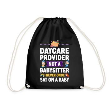 Childcare Daycare Provider Teacher - Turnbeutel - Schwarz - Vorne