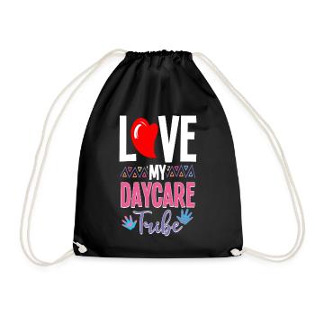 Childcare Daycare Provider Teacher - Drawstring Bag - black - Front