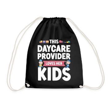 Fournisseur de services de garde d’enfants Enseignant - Sac de sport léger - noir - Devant