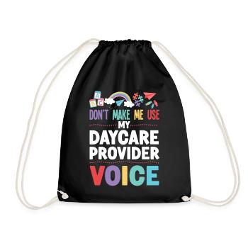 Fournisseur de services de garde d’enfants Enseignant - Sac de sport léger - noir - Devant