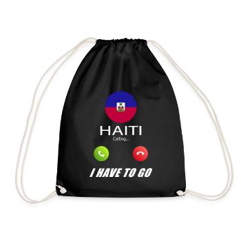Haïti appelle les drapeaux lusiger slogan - Sac de sport léger - noir - Devant