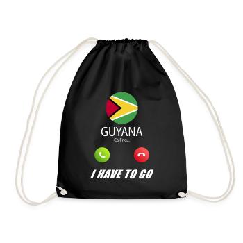 Le Guyana appelle les drapeaux Lusiger en disant - Sac de sport léger - noir - Devant