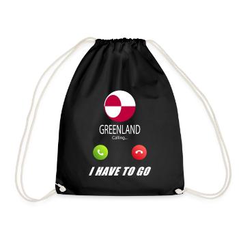 Le Groenland appelle les drapeaux lusiger slogan - Sac de sport léger - noir - Devant