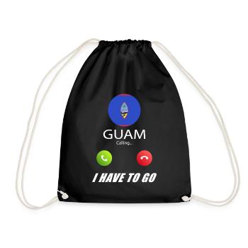 Guam appelle les drapeaux Lusiger en disant - Sac de sport léger - noir - Devant