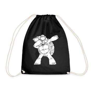 Dabbing Turtle Sea Turtle Lover Un cool - Sac de sport léger - noir - Devant