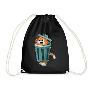Poubelle pour chiens - Sac de sport léger - noir - Devant