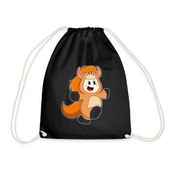 Costume de fille cheval - Sac de sport léger - noir - Devant