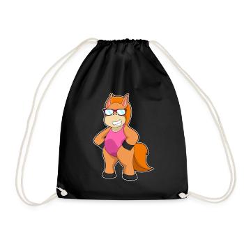Lunettes de soleil pour chevaux - Sac de sport léger - noir - Devant