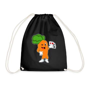 Carrot Poker Poker Cards - Drawstring Bag - black - Front