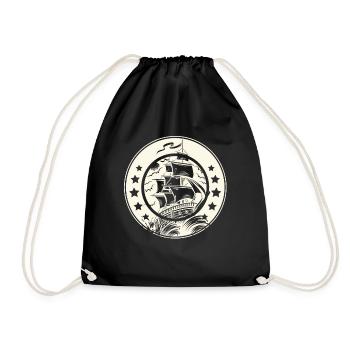 Voilier Voilier Voilier Voilier - Sac de sport léger - noir - Devant