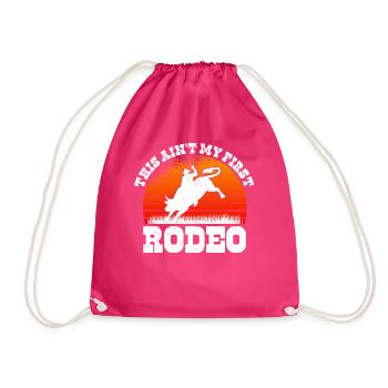 Rodéo Western Cowboy Wild West Retro Horse - Sac de sport léger - fuchsia - Devant