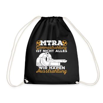 MTRA Medizinisch-Technischer Radiologie Assistent - Turnbeutel - Schwarz - Vorne