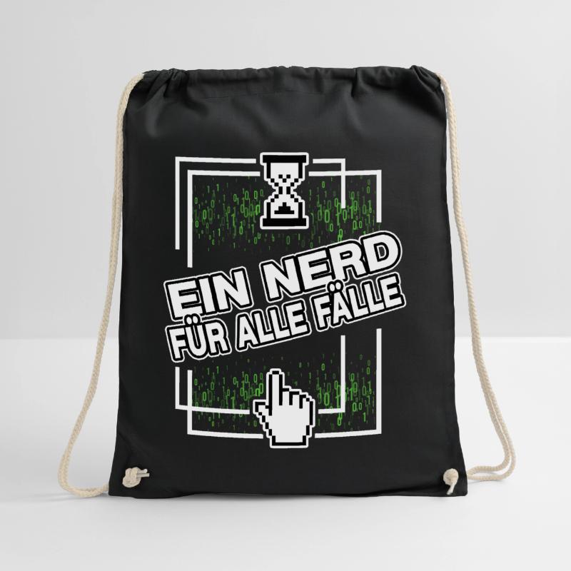 nerd administrator IT abteilung pixel coder Turnbeutel
