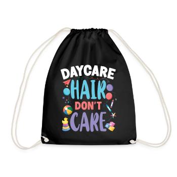 Childcare Daycare Provider Teacher - Drawstring Bag - black - Front