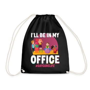 Childcare Daycare Provider Teacher - Drawstring Bag - black - Front