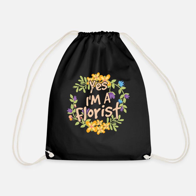 Ja Ich Bin Ein Florist Blumenladen Blume Pflanze - Turnbeutel - Schwarz