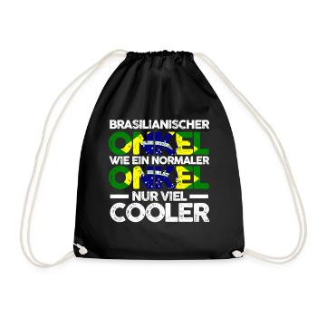 Brasilianer Onkel Brasilien - Turnbeutel - Schwarz - Vorne
