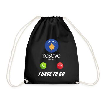 Le Kosovo appelle les drapeaux lusiger slogan - Sac de sport léger - noir - Devant