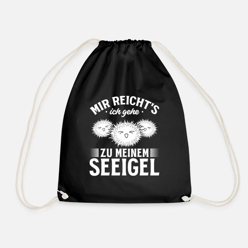 Seeigel - Mir Reicht's Ich Gehe Zu Meinem Seeigel - Turnbeutel - Schwarz