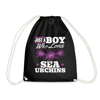 Juste un garçon qui aime les oursins - Sac de sport léger - noir - Devant