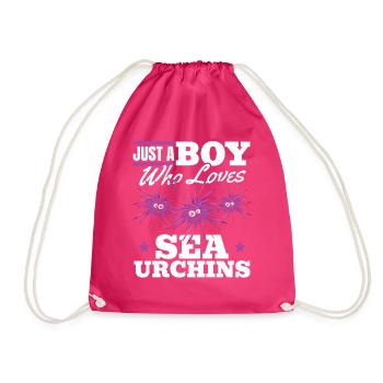 Nur ein Junge, der Seeigel liebt - Turnbeutel - Fuchsia - Vorne