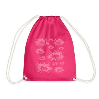 Seeigel Viele Seeigel - Meerestiere Seeigel - Turnbeutel - Fuchsia - Vorne