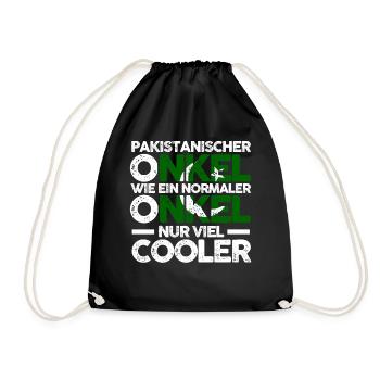 Pakistaner Onkel Pakistan - Turnbeutel - Schwarz - Vorne
