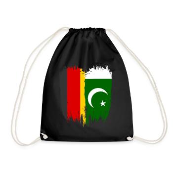 Germany Flag Pakistan - Drawstring Bag - black - Front